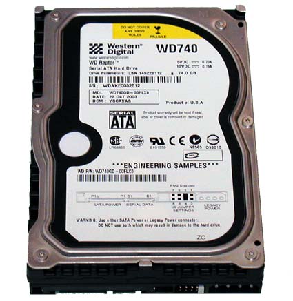 ������� ���� Western Digital WD740 Raptor